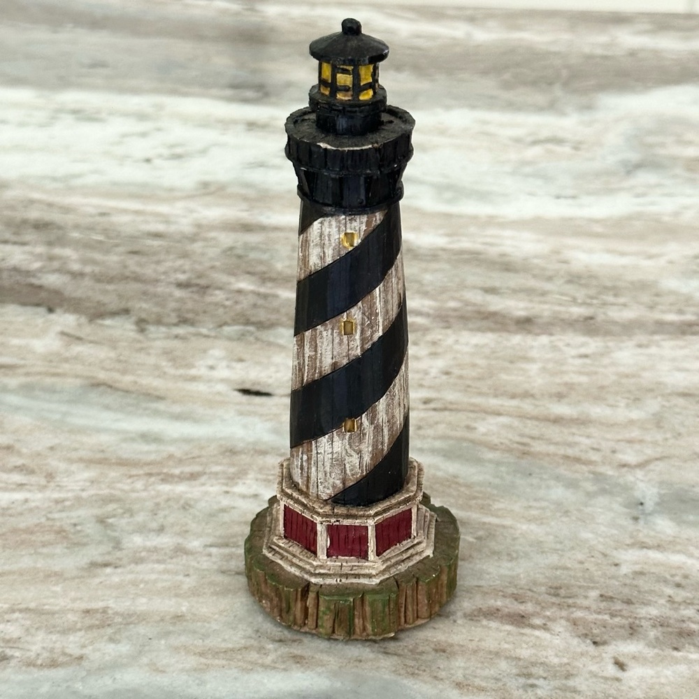 Decorative Lighthouse Figurine Statue Beach Decor-Outer Banks Cape Hatteras- OBX